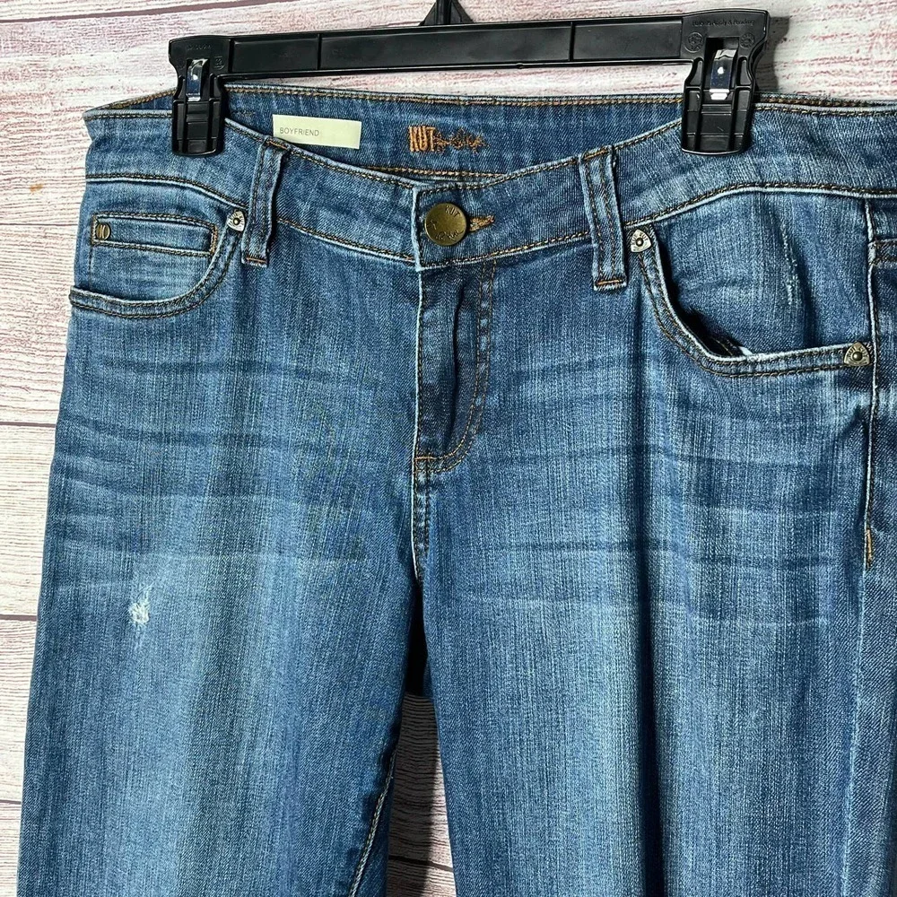 KUT from the Kloth Women's Blue Denim Boyfriend Jeans Size 8